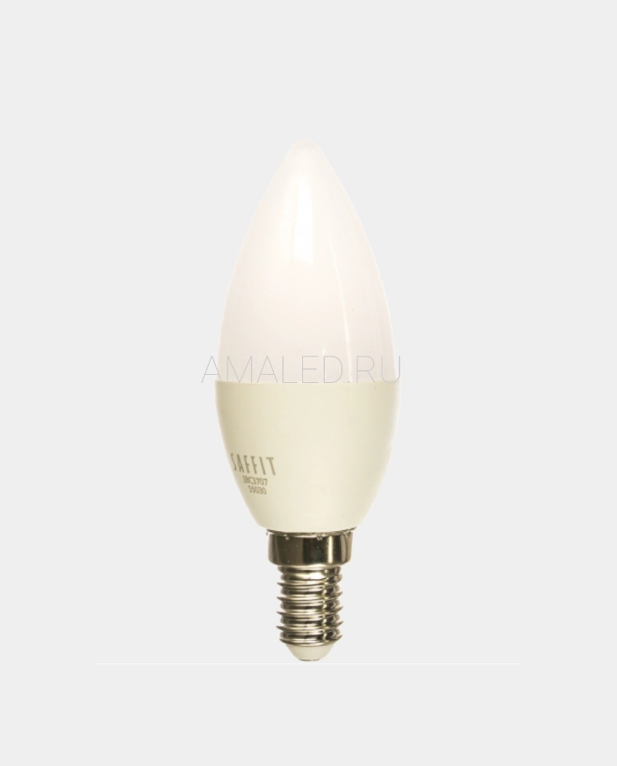 Светодиодная лампа 220V SAFFIT SBC3707, E14, 7W, 2700k, 560Lm, свеча