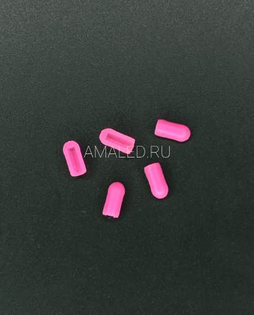 Розовая заглушка для неона 6х12 мм
